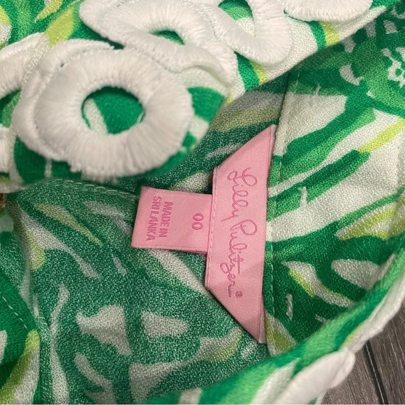 Lilly Pulitzer Jane Shift Dress Partial Zip Toucan Green Coco Loca Print Size 00 - Picture 8 of 11